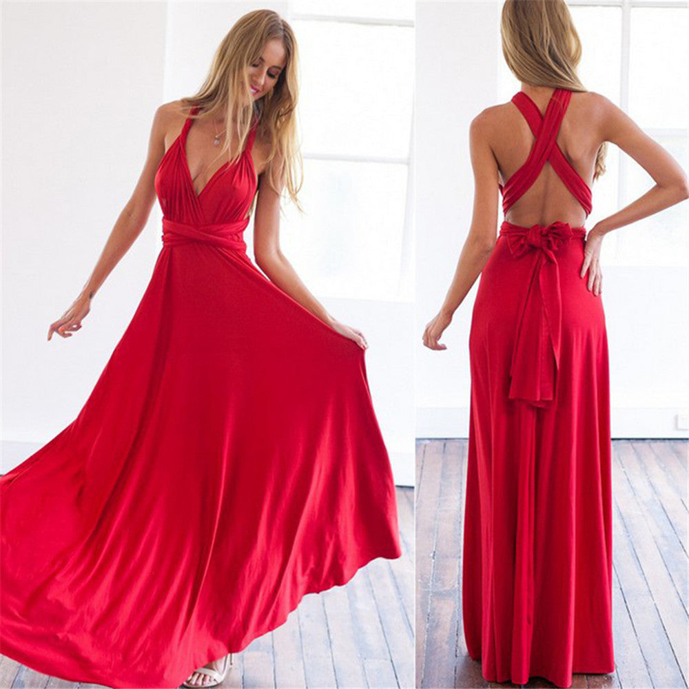 Vestido cruzado de mujer