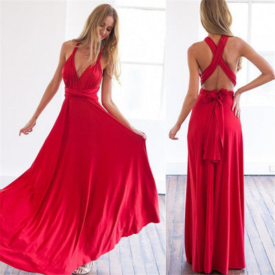 Vestido cruzado de mujer