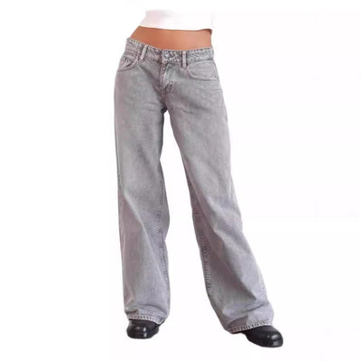 Jasmine - Pantalon large en jean pour femme