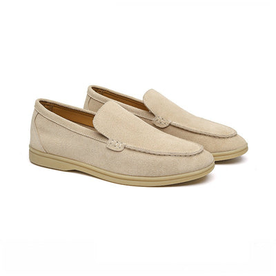Mocasines exclusivos de ante para hombre en estilo milanés