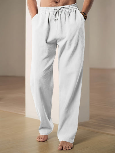 Pantalon décontracté à cordon pour homme