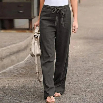 Ilnara - Pantaloni in lino elasticizzato