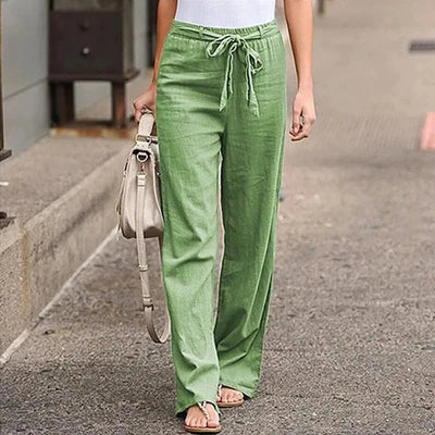 Ilnara - Pantaloni in lino elasticizzato