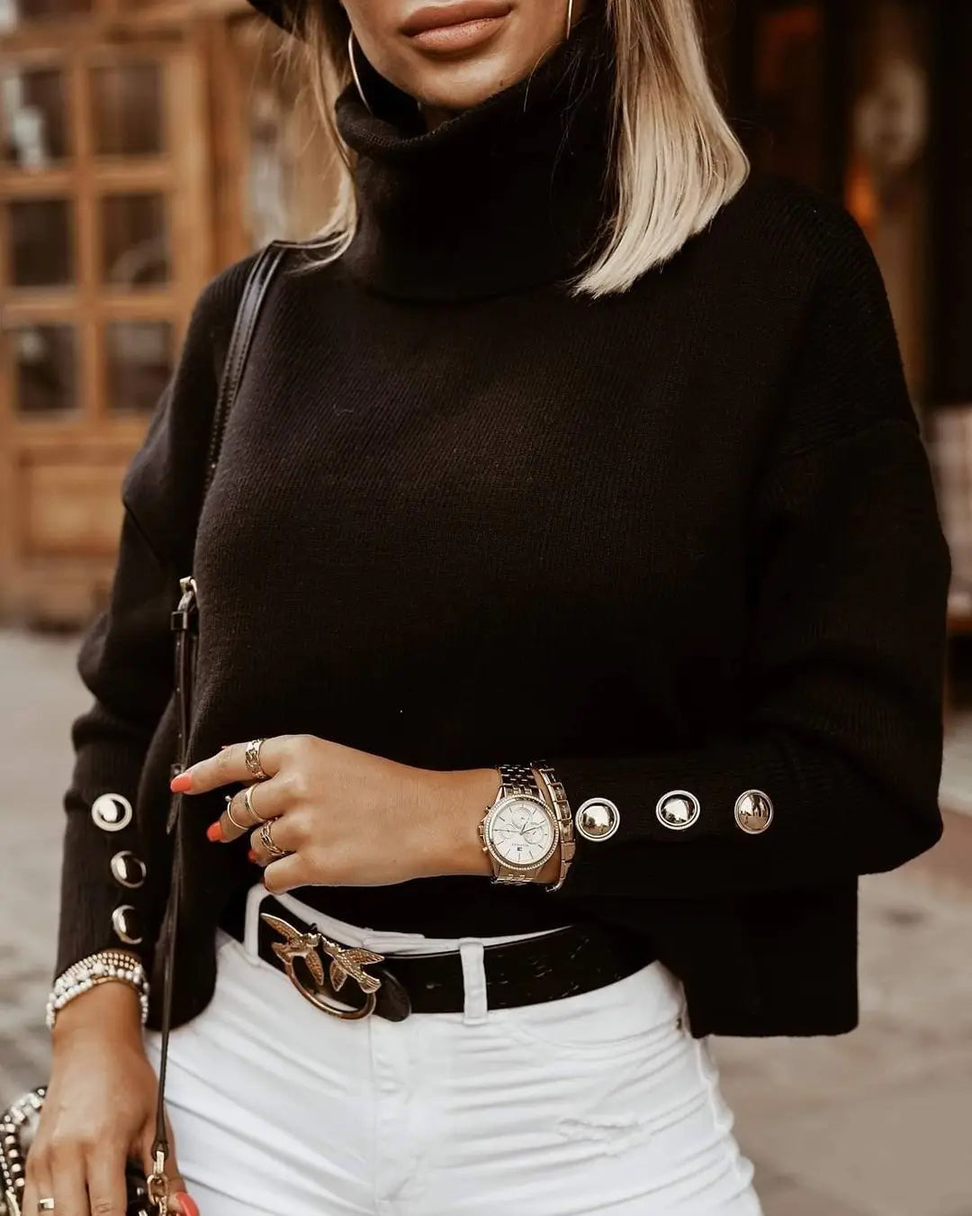 Suéter de punto suave para mujer para todas las estaciones.