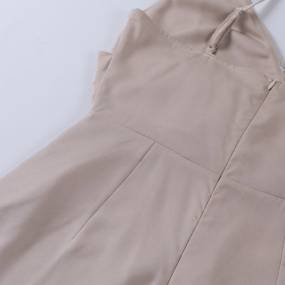 Vestido largo de satén con tirantes finos | Sensual y elegante | Estilo femenino 