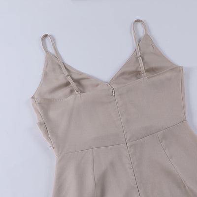 Vestido largo de satén con tirantes finos | Sensual y elegante | Estilo femenino 