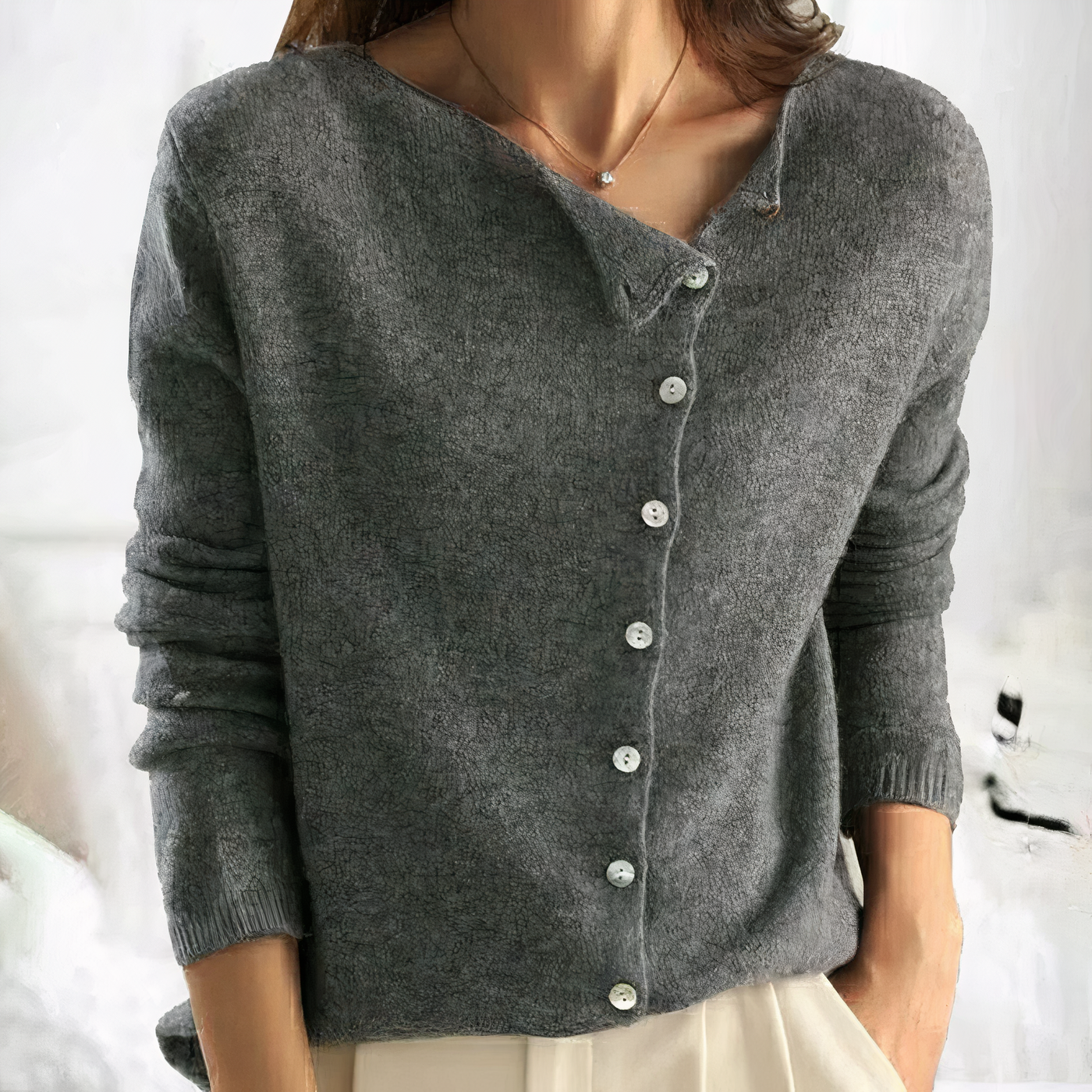 Cardigan elegante da donna con chiusura a bottoni | Ideale per tutte le stagioni
