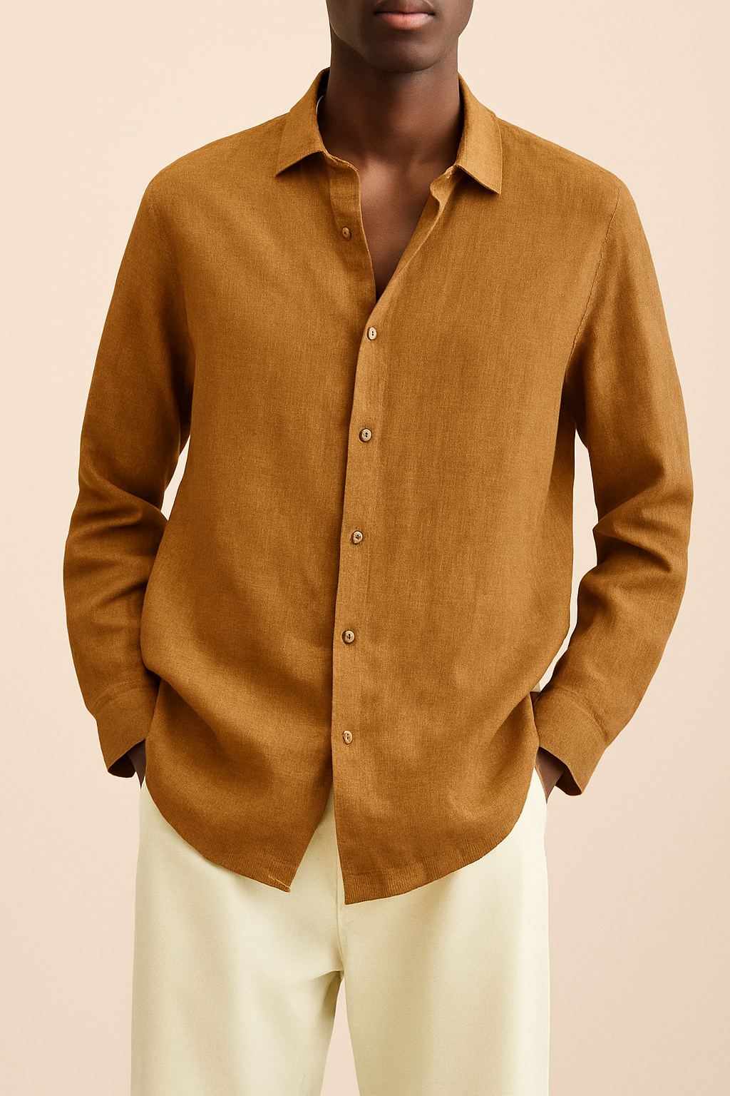 Chemise élégante en lin pour homme - Albert