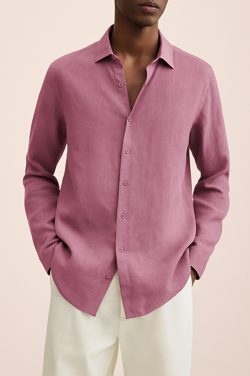 Chemise élégante en lin pour homme - Albert