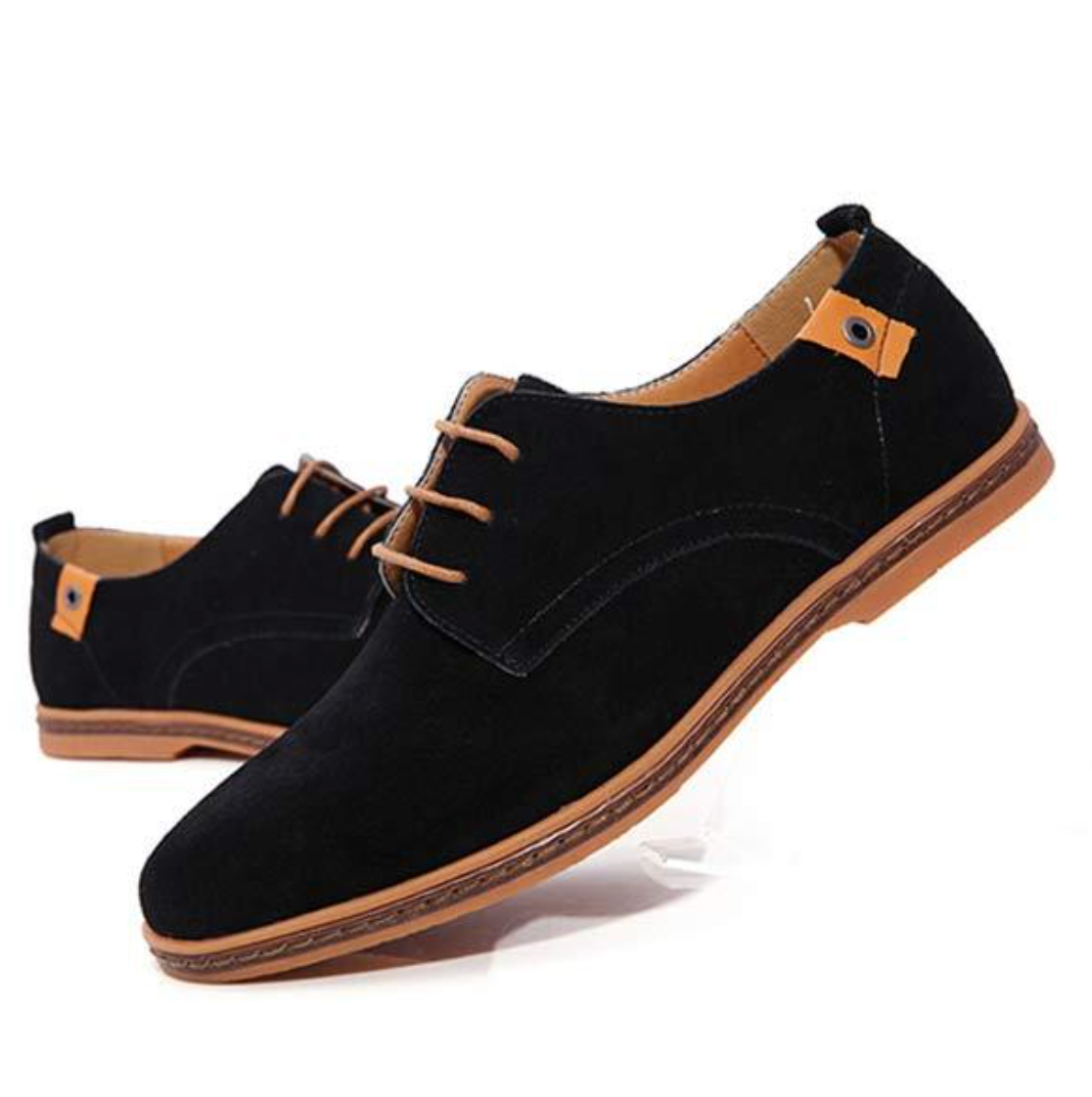 Zapatos sin cordones para hombre con punta de almendra atemporal