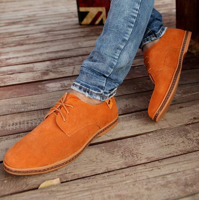 Zapatos sin cordones para hombre con punta de almendra atemporal