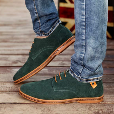 Zapatos sin cordones para hombre con punta de almendra atemporal
