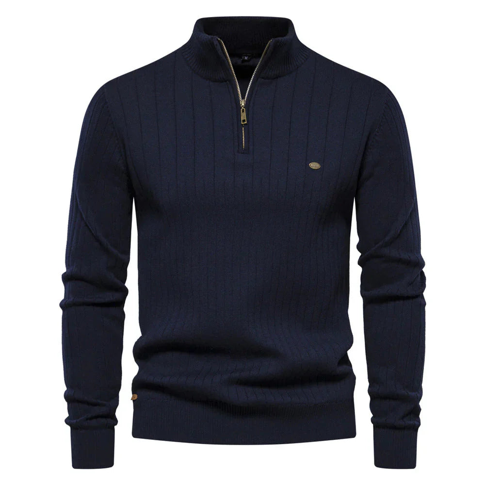 Nuevo suéter con cremallera para hombre para otoño - Aiopeson