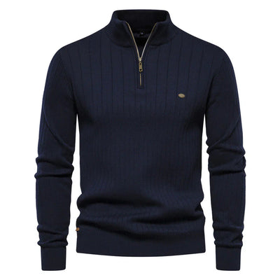 Nuevo suéter con cremallera para hombre para otoño - Aiopeson