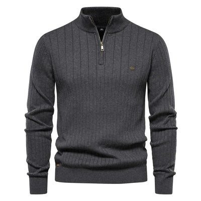 Nuevo suéter con cremallera para hombre para otoño - Aiopeson