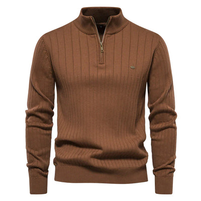 Nuevo suéter con cremallera para hombre para otoño - Aiopeson