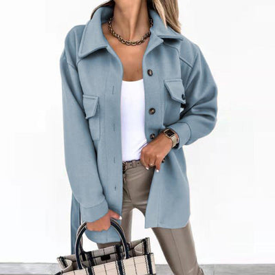 Jacket décontractée élégante avec fermeture éclair et portabilité mince - femme