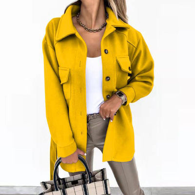 Jacket décontractée élégante avec fermeture éclair et portabilité mince - femme