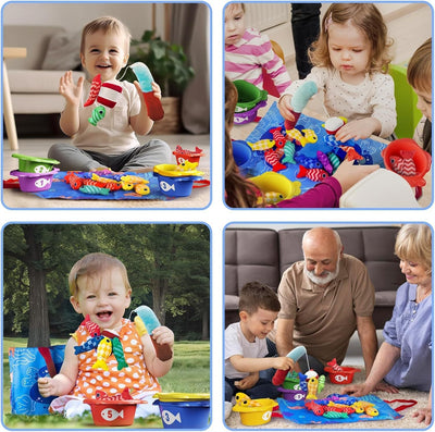 Juego de pesca Montessori para niños