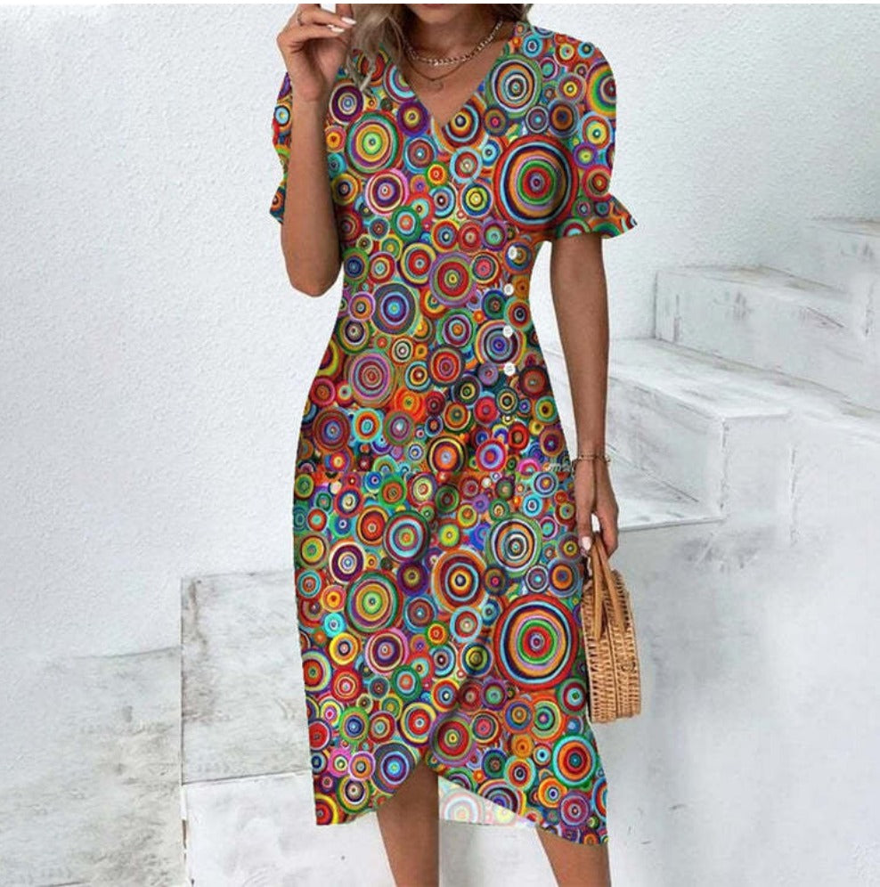 Leda - Vestido de verano elegante y cómodo para mujer.