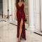 Vestido largo Mathilde Elegante: vestido largo hasta el suelo con tirantes finos 