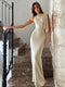 Vestido largo elegante | Detalle en los hombros | Corte ajustado