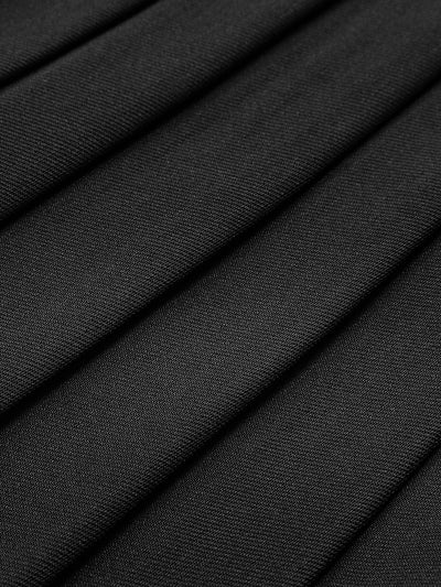 Robe blazer sans manches | design plissé | élégance classique