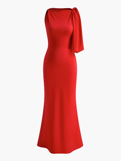Vestido largo elegante | Detalle en los hombros | Corte ajustado