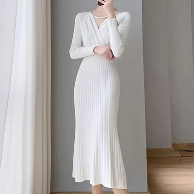 ARWENA - Elegante vestido de punto para mujer