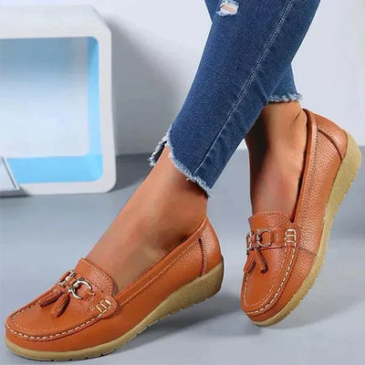 Lou - Mocasines ortopédicos de cuero