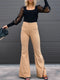 LURRA | Pantalon évasé en velours côtelé confortable et tendance avec pattes d'éléphant