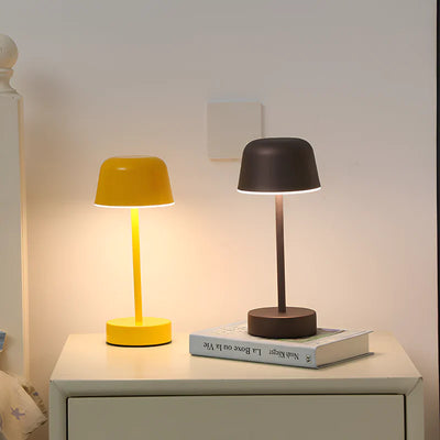 Lampada da tavolo a LED colorata dal design retrò, senza fili, USB
