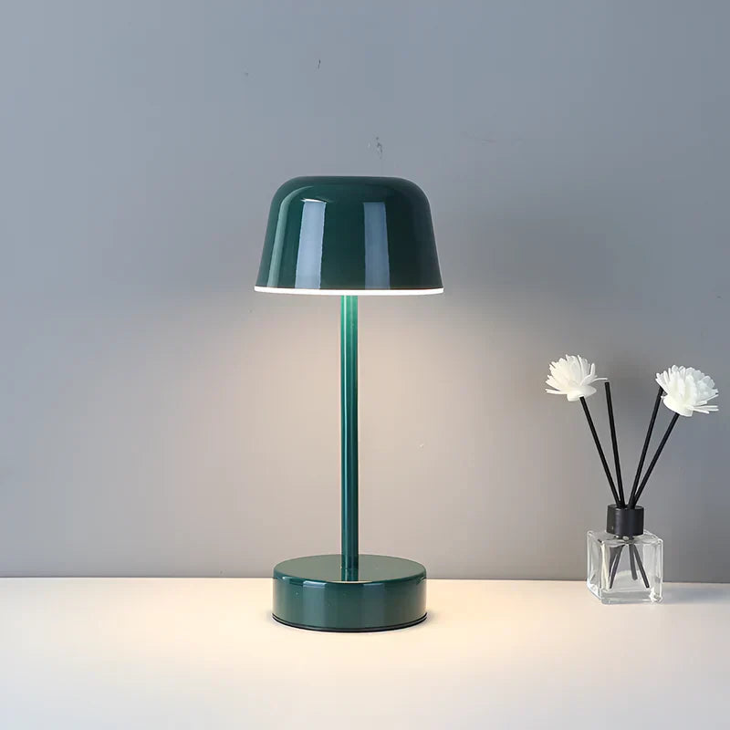 Lampada da tavolo a LED colorata dal design retrò, senza fili, USB