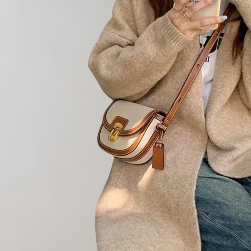 Sac à bandoulière élégant à rabat pour femme