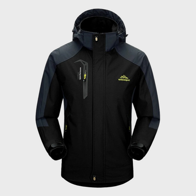 Softshell Outdoor Men's Glack con acabado repelente de membrana con capucha, viento y viento