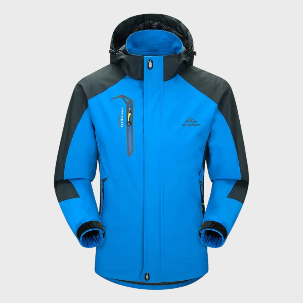 Softshell Outdoor Men's Glack con acabado repelente de membrana con capucha, viento y viento