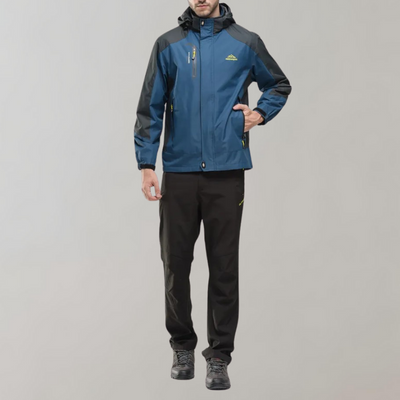 Softshell Outdoor Men's Glack con acabado repelente de membrana con capucha, viento y viento