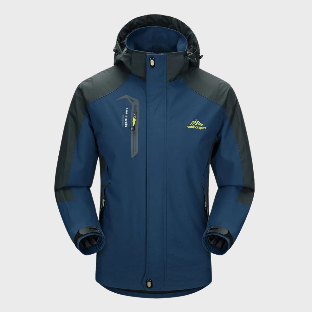 Softshell Outdoor Men's Glack con acabado repelente de membrana con capucha, viento y viento