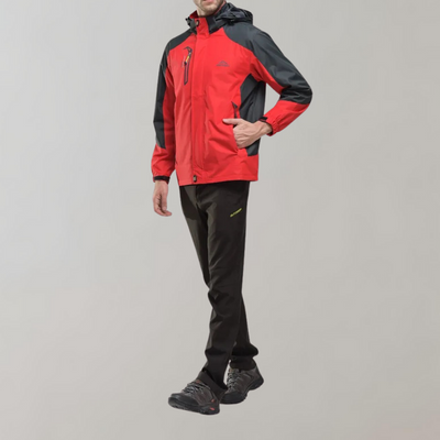 Softshell Outdoor Men's Glack con acabado repelente de membrana con capucha, viento y viento