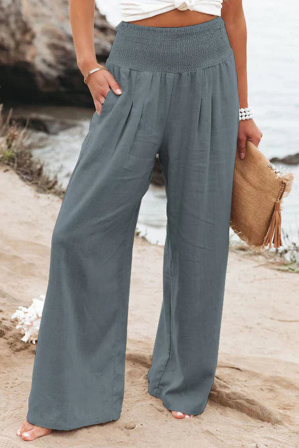 Alexandra - Pantalon en coton et lin