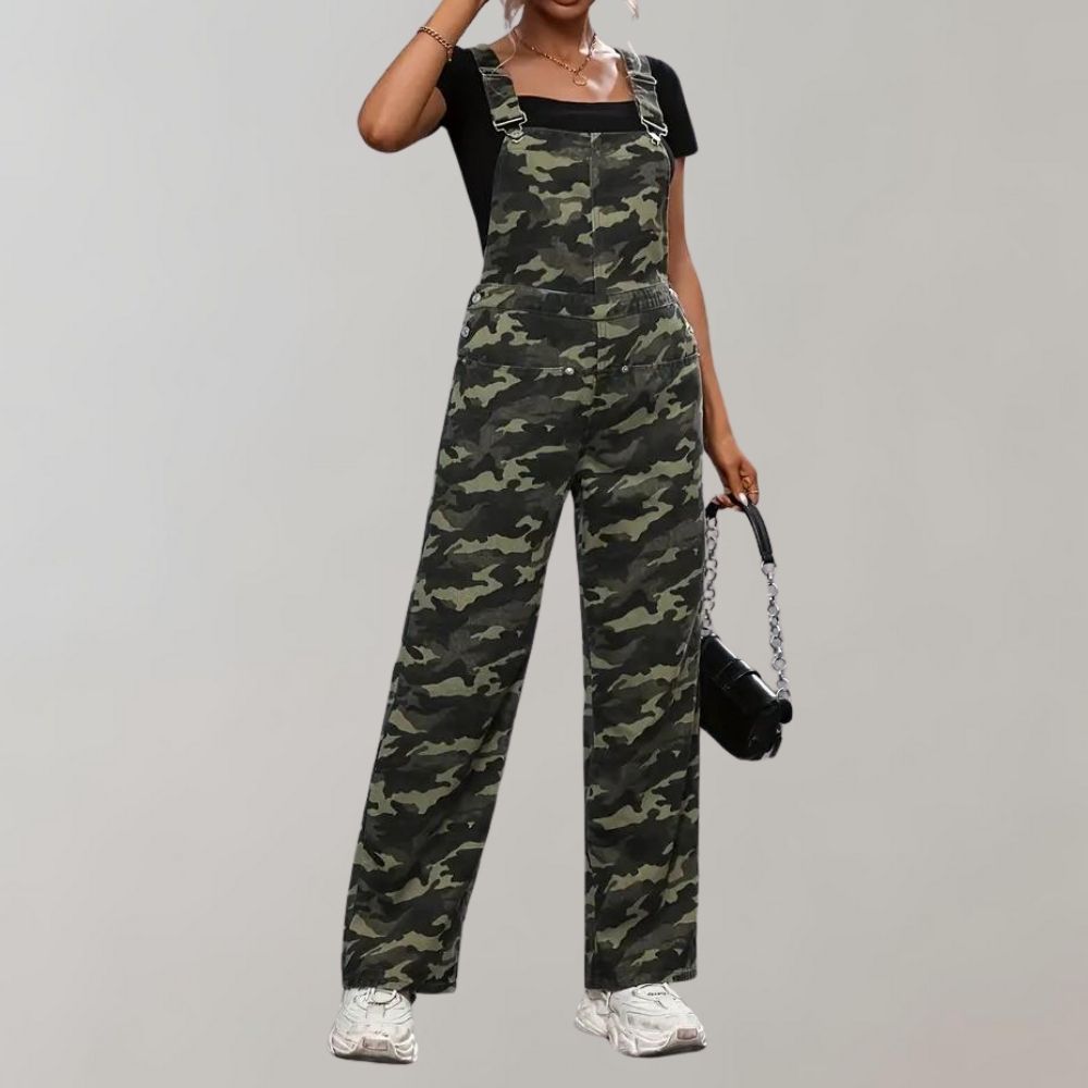Neea - Combinaison camouflage élégante pour femme pour l'été