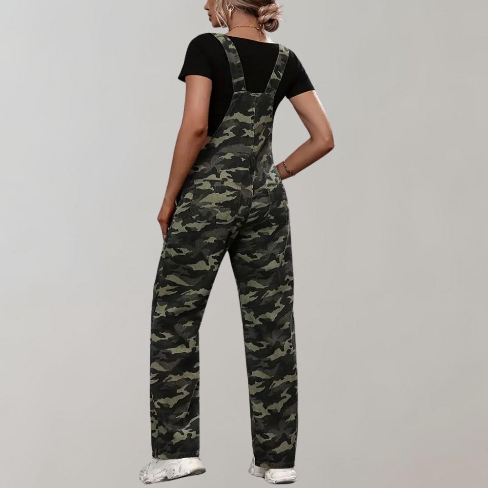 Neea - Combinaison camouflage élégante pour femme pour l'été