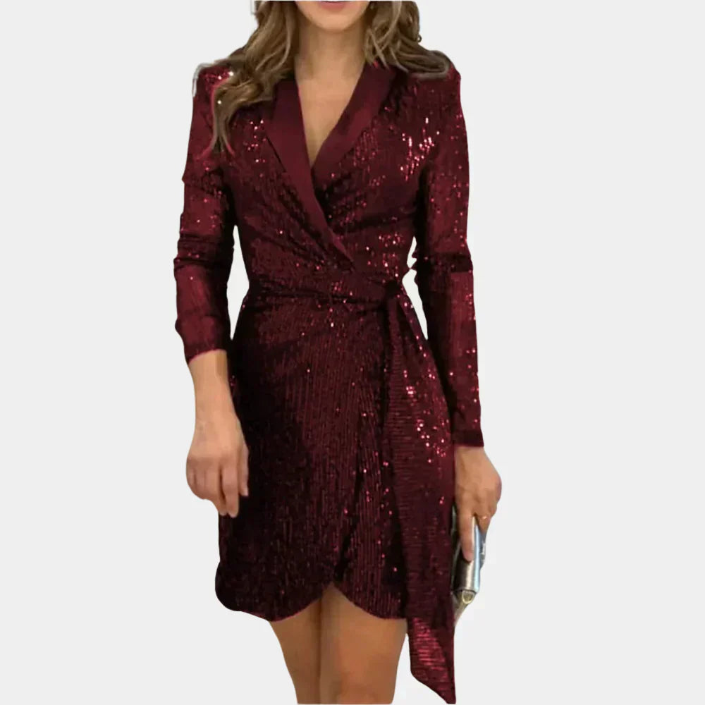 Vestido cruzado elegante Sofía 