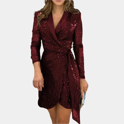 Vestido cruzado elegante Sofía 
