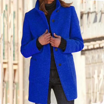 Olivia | Manteau élégant pour femme à col montant