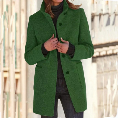 Olivia | Manteau élégant pour femme à col montant