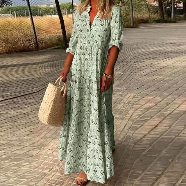 Olivia - Vestido bohemio chic para unas vacaciones en la playa