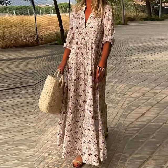 Olivia - Vestido bohemio chic para unas vacaciones en la playa