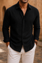 Camicia di lino firmata