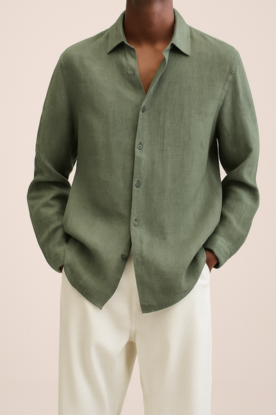 Chemise élégante en lin pour homme - Albert